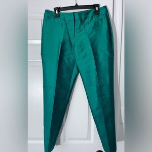 TALBOTS Women’s Green Pants Silk add Wool Blend Size 6